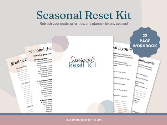 Seasonal Reset Kit - Digital File PDF
