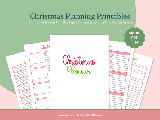 Christmas Planner Printables - Digital File PDF